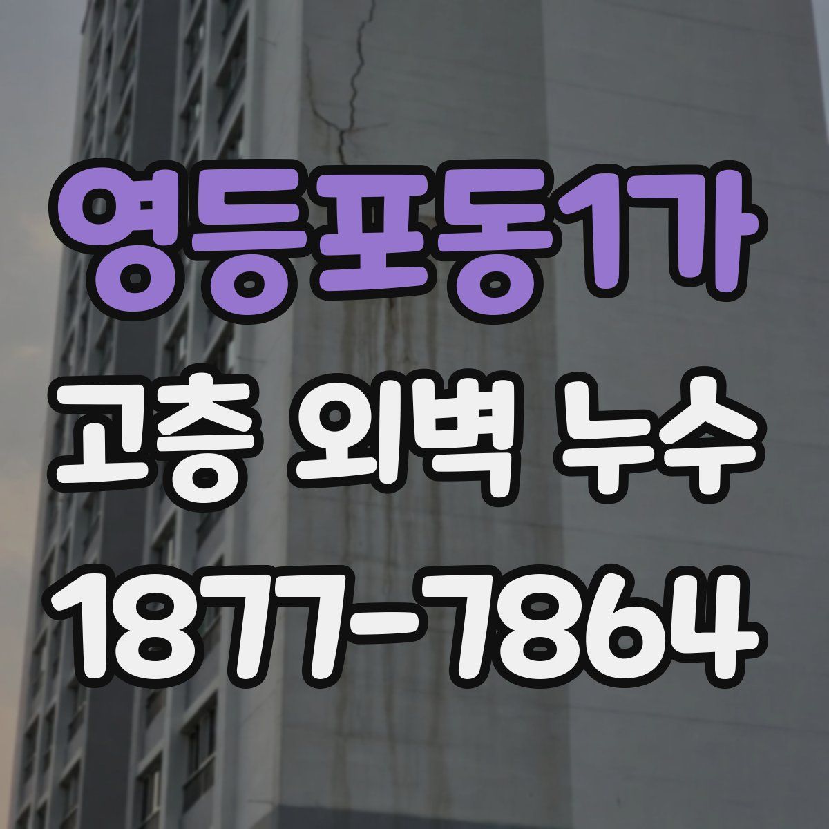 영등포동1가 고층 외벽 누수