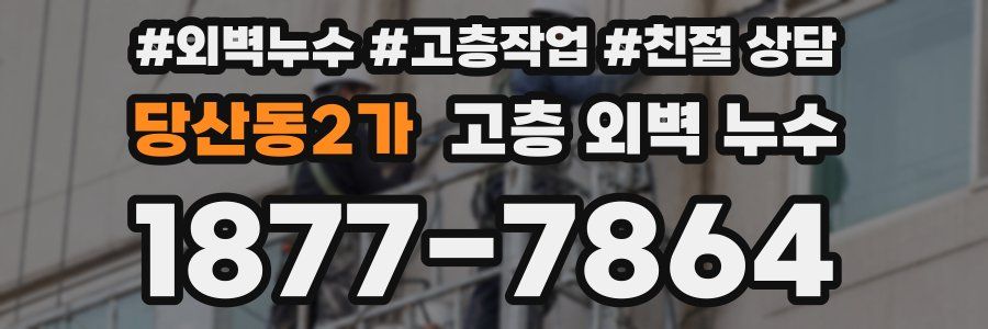 당산동2가 고층 외벽 누수