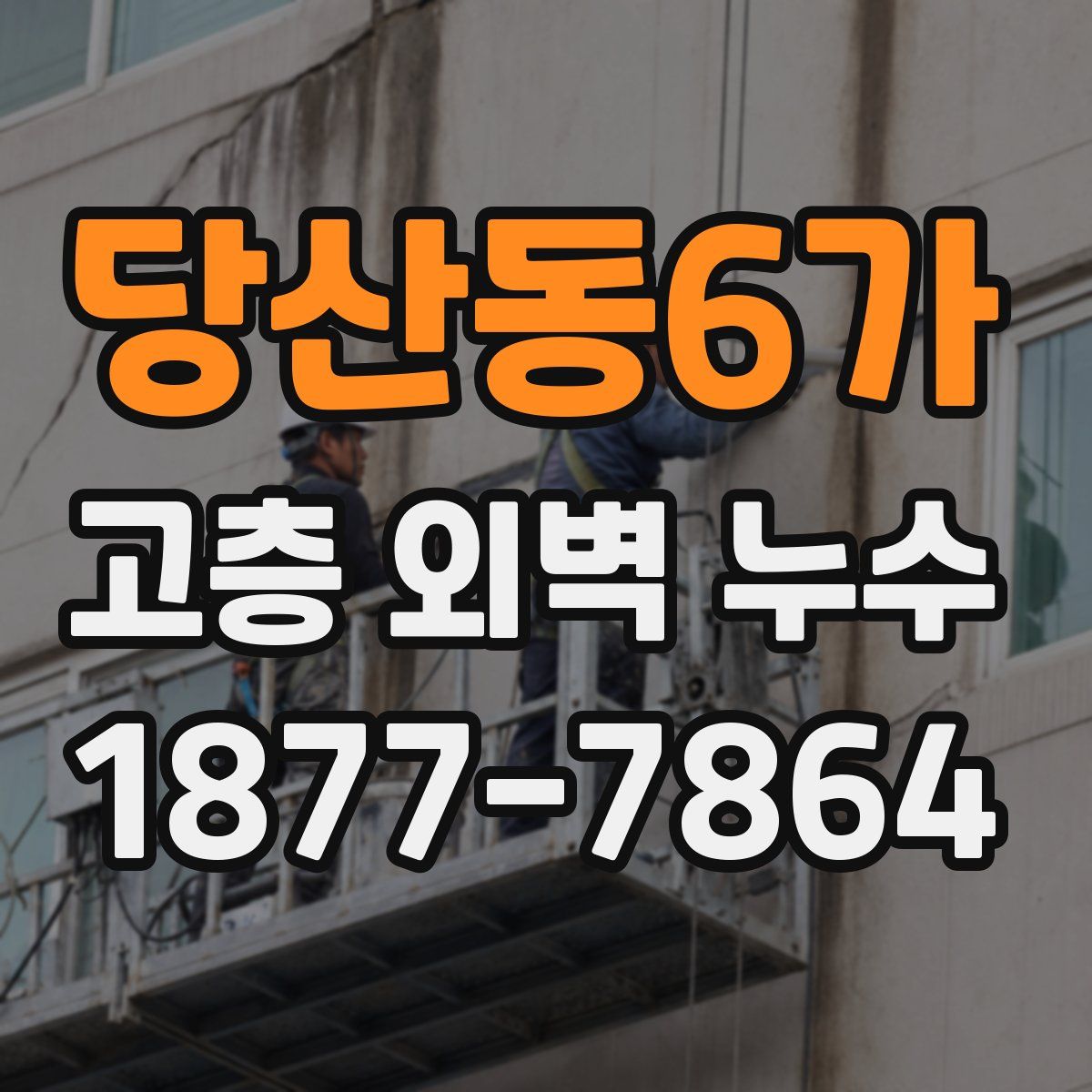 당산동6가 고층 외벽 누수
