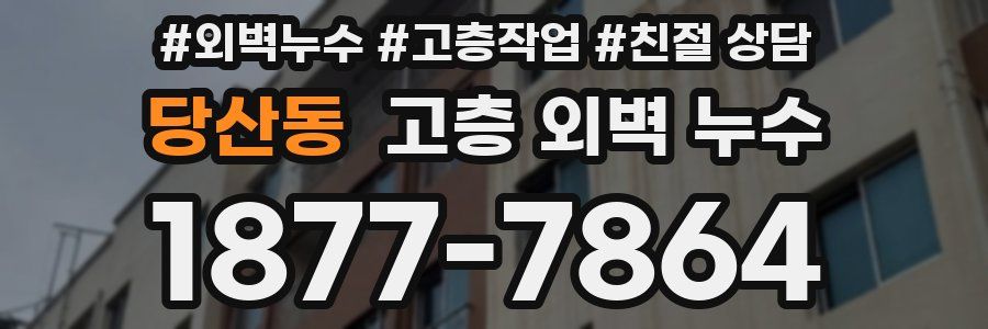 당산동 고층 외벽 누수