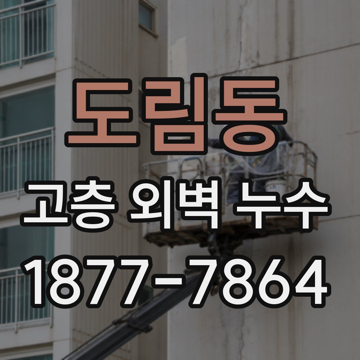 도림동 고층 외벽 누수