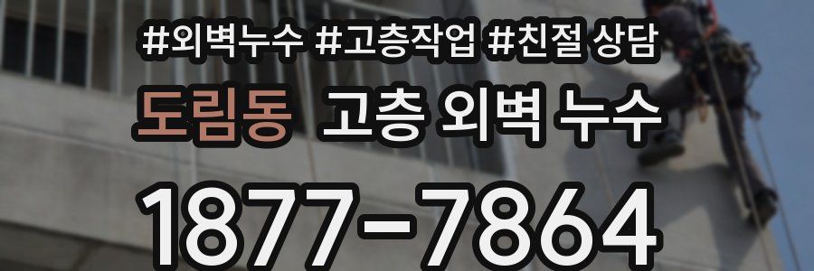 도림동 고층 외벽 누수