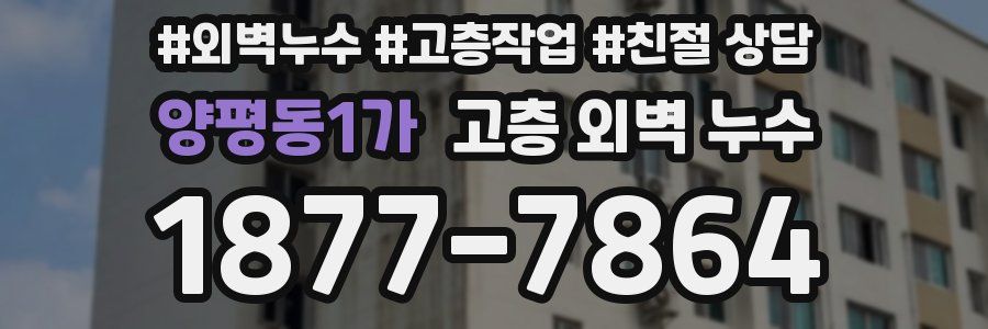 양평동1가 고층 외벽 누수