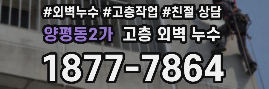 양평동2가 고층 외벽 누수