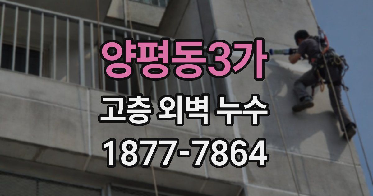 양평동3가 고층 외벽 누수