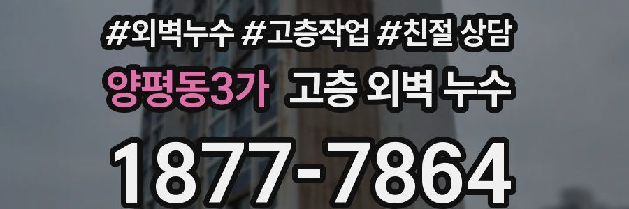 양평동3가 고층 외벽 누수