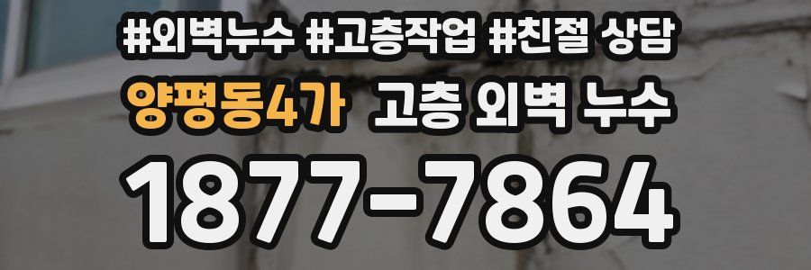 양평동4가 고층 외벽 누수