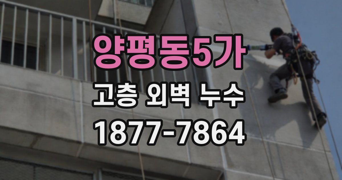 양평동5가 고층 외벽 누수