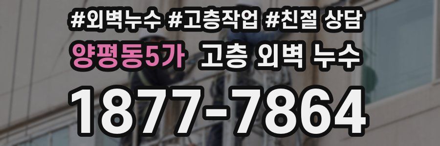 양평동5가 고층 외벽 누수
