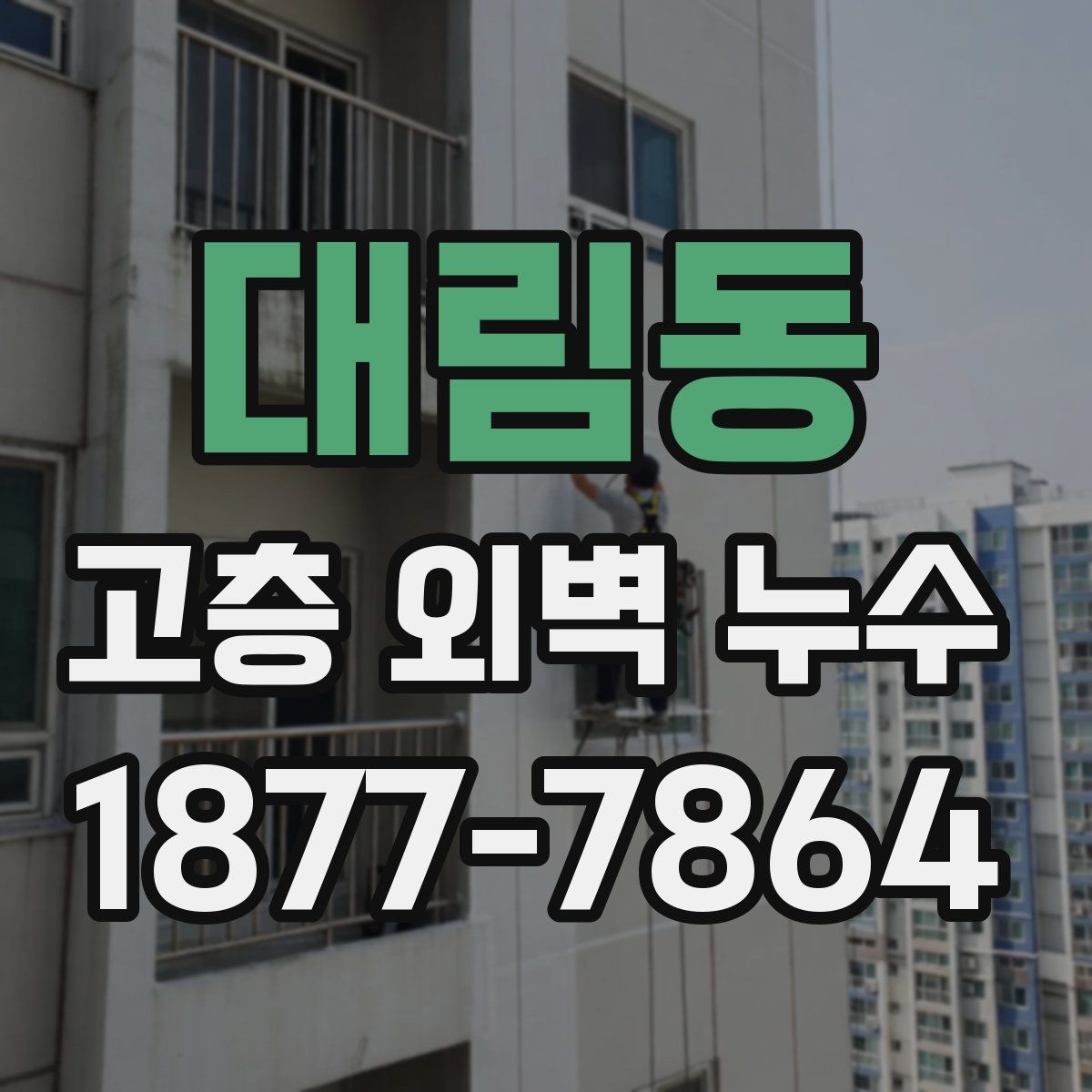 대림동 고층 외벽 누수