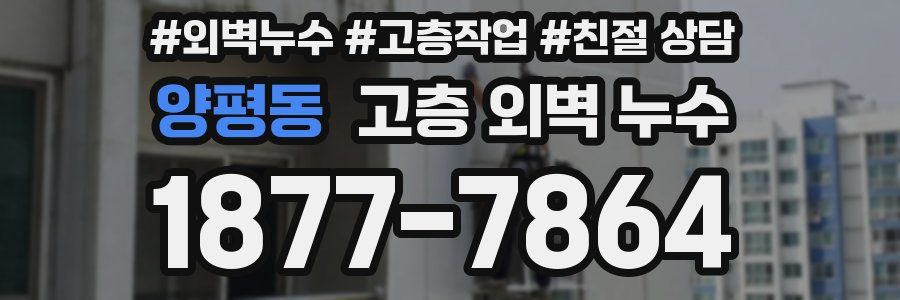 양평동 고층 외벽 누수