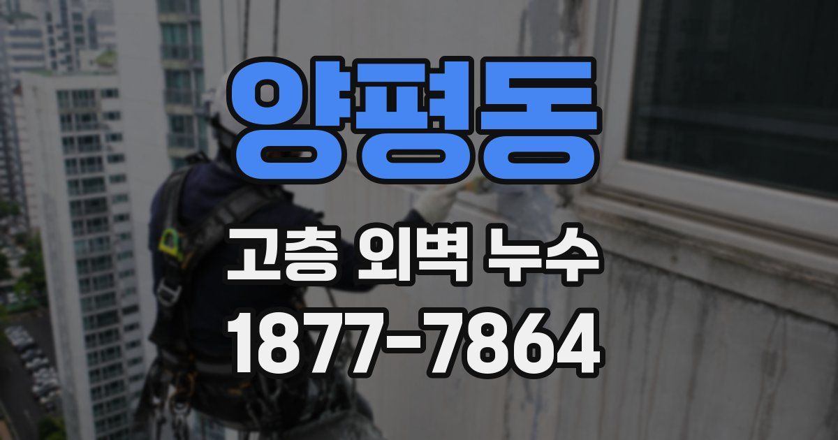 양평동 고층 외벽 누수