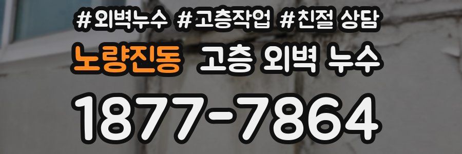 노량진동 고층 외벽 누수