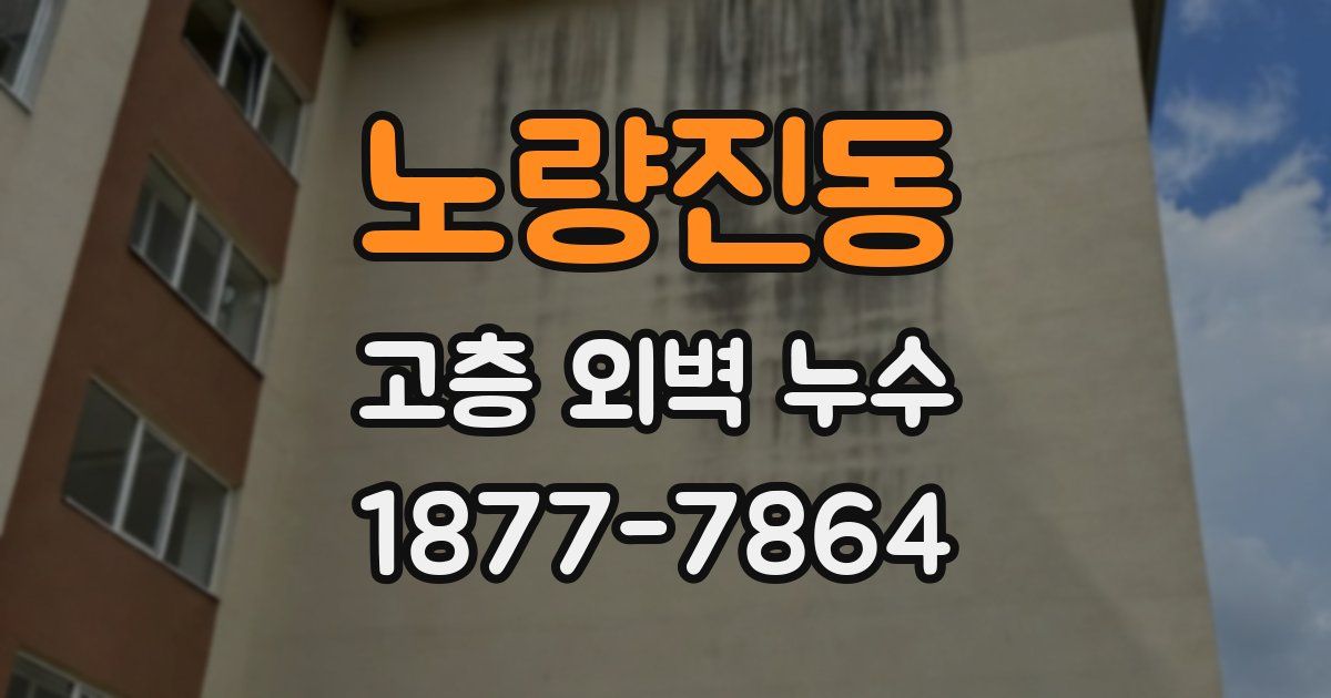 노량진동 고층 외벽 누수