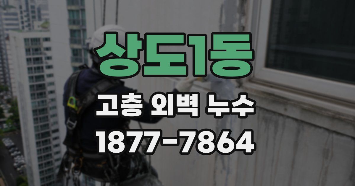 상도1동 고층 외벽 누수
