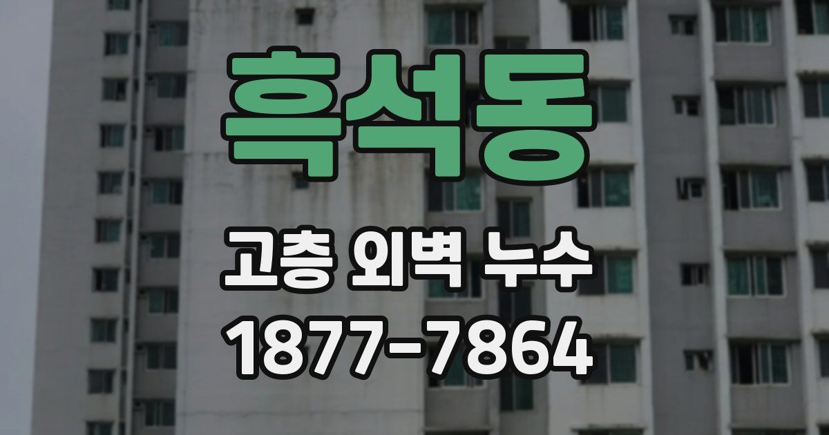 흑석동 고층 외벽 누수