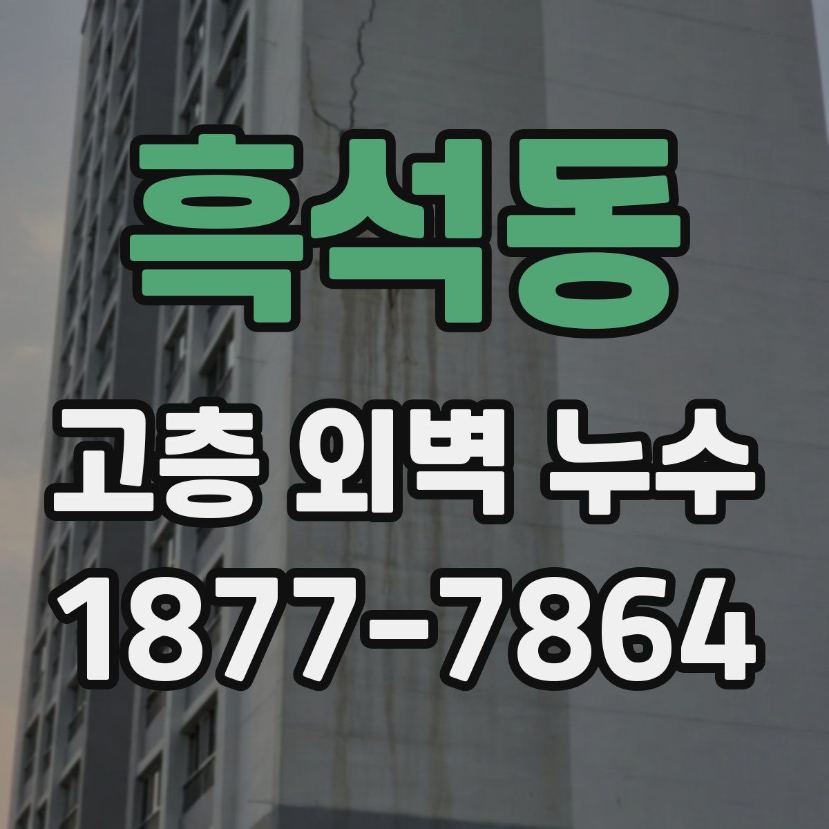 흑석동 고층 외벽 누수