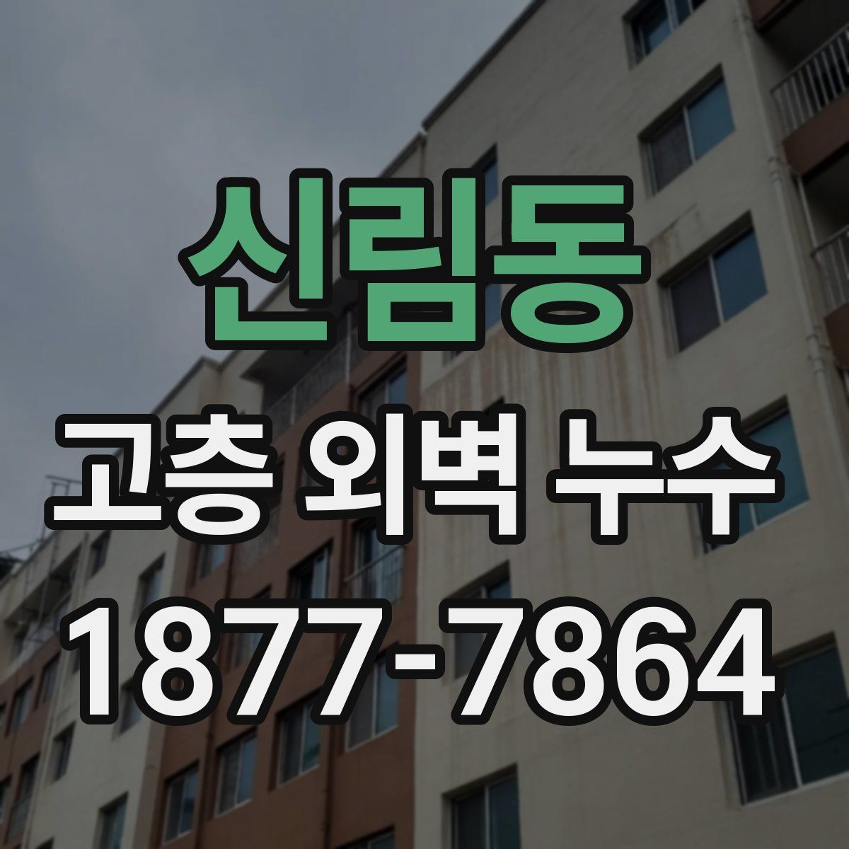 신림동 고층 외벽 누수