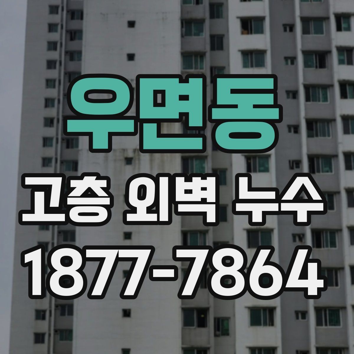 우면동 고층 외벽 누수 누수 위치 파악이 먼저인 이유