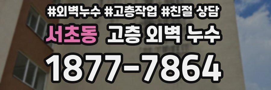 서초동 고층 외벽 누수
