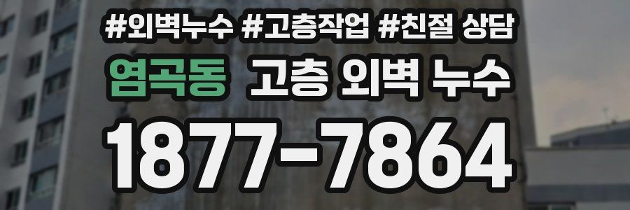 염곡동 고층 외벽 누수
