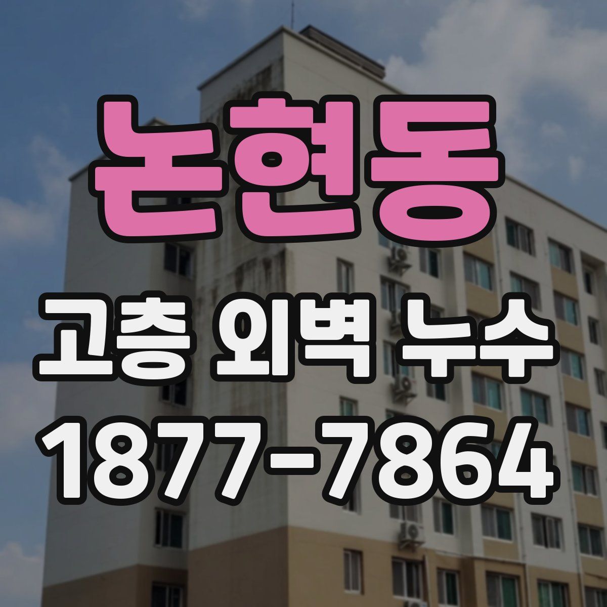 논현동 고층 외벽 누수