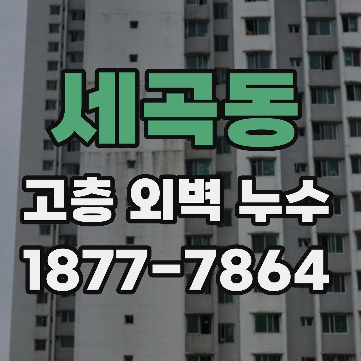 세곡동 고층 외벽 누수
