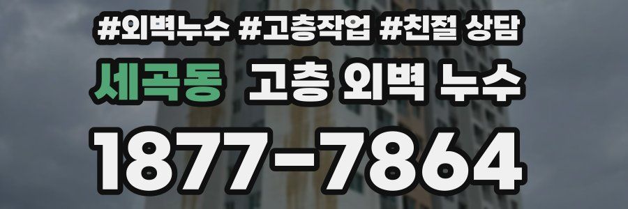 세곡동 고층 외벽 누수