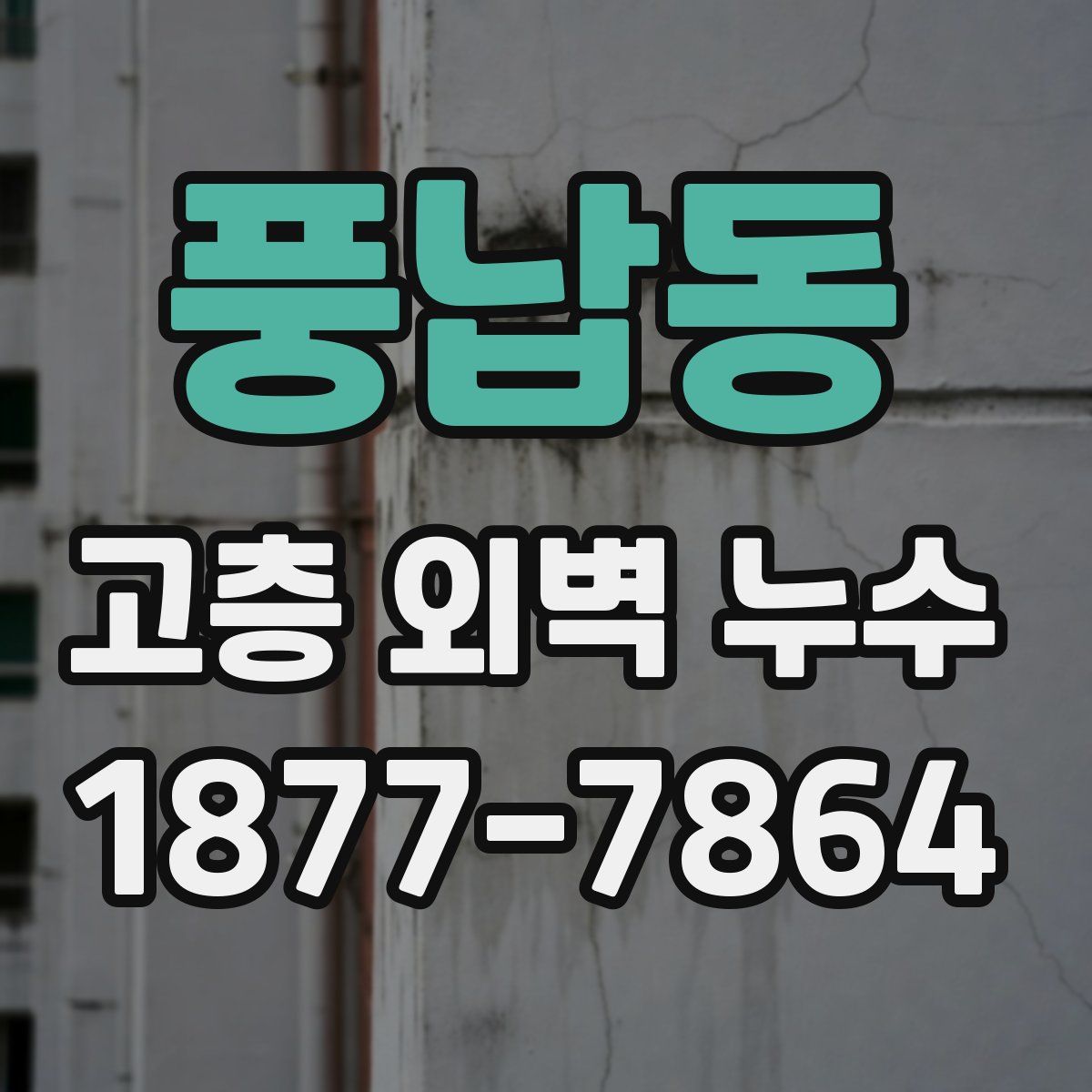 풍납동 고층 외벽 누수