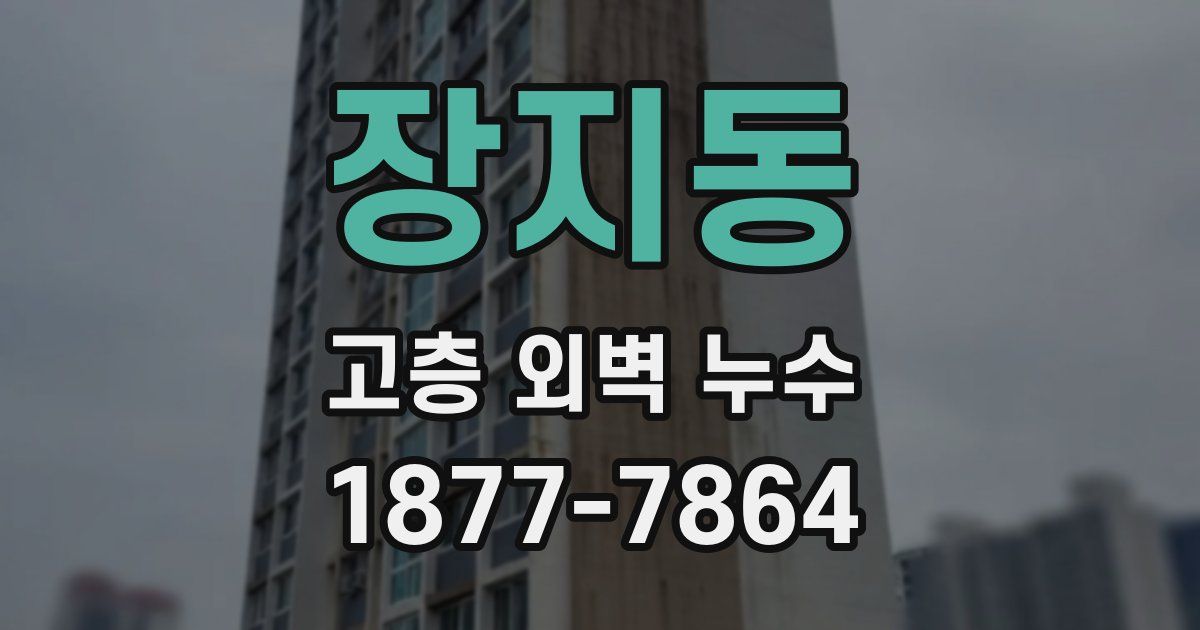 장지동 고층 외벽 누수