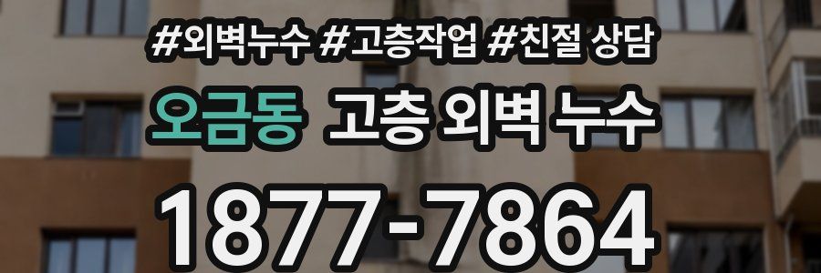 오금동 고층 외벽 누수