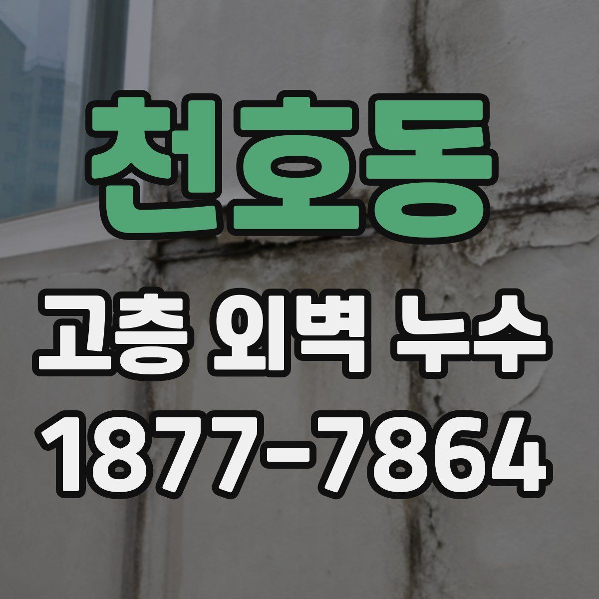 천호동 고층 외벽 누수