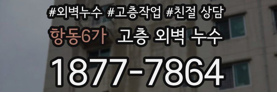 항동6가 고층 외벽 누수