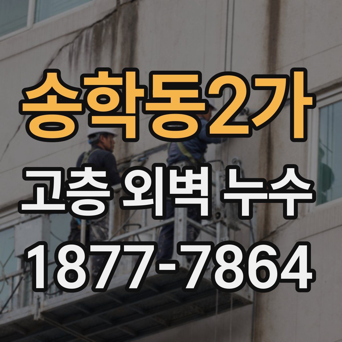 송학동2가 고층 외벽 누수