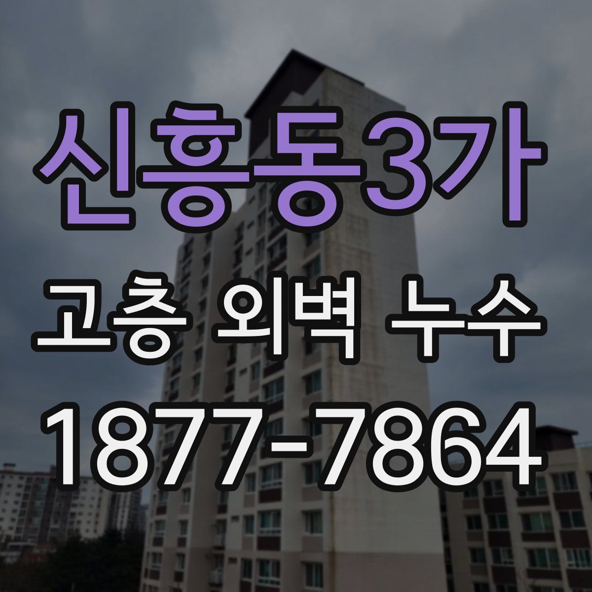 신흥동3가 고층 외벽 누수