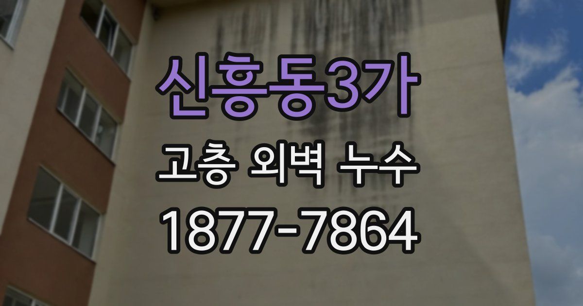 신흥동3가 고층 외벽 누수