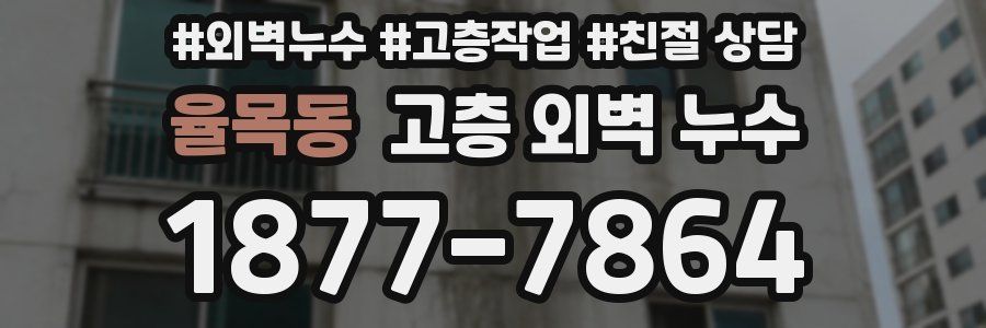율목동 고층 외벽 누수