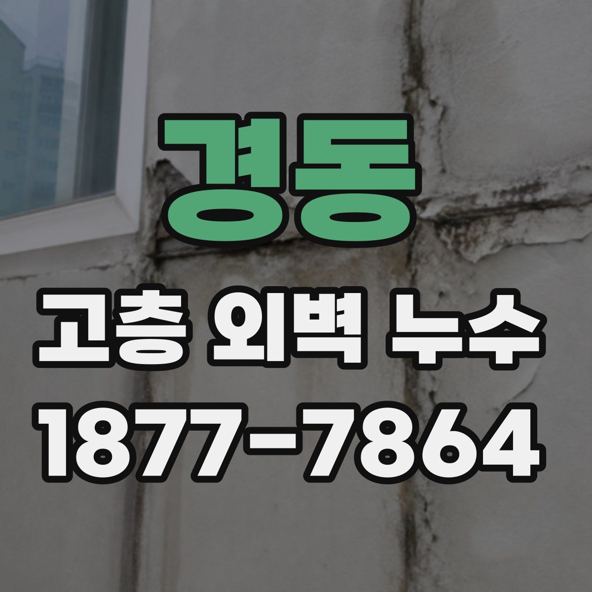 경동 고층 외벽 누수