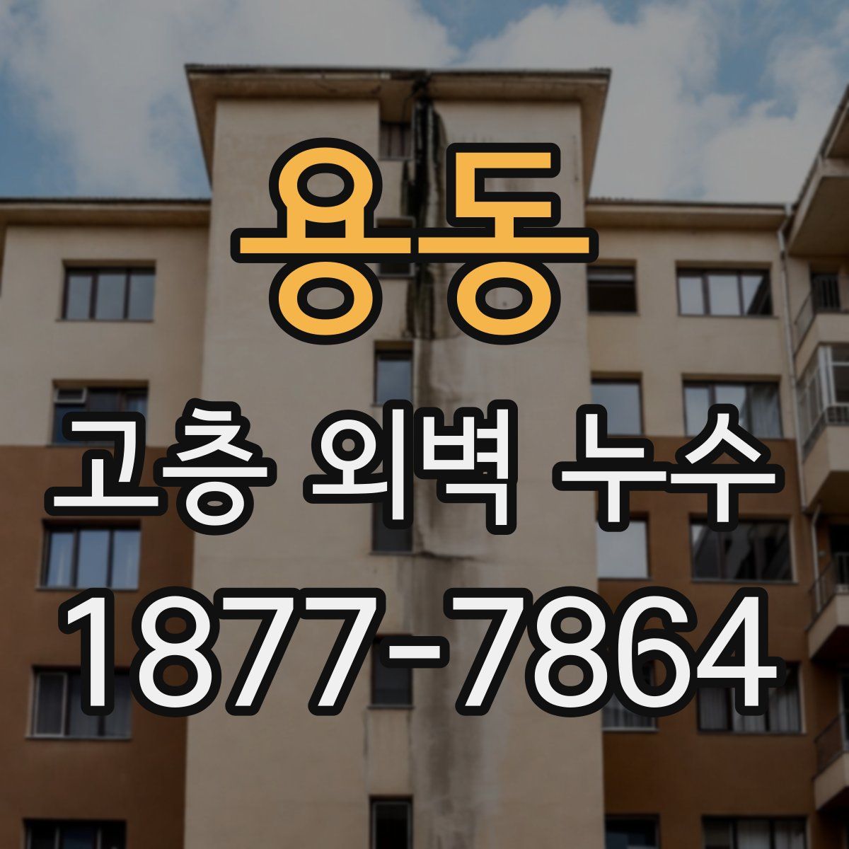 용동 고층 외벽 누수