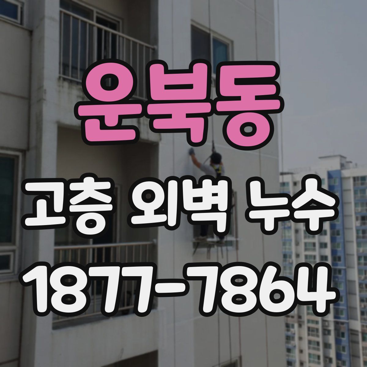 운북동 고층 외벽 누수