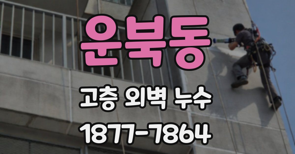 운북동 고층 외벽 누수