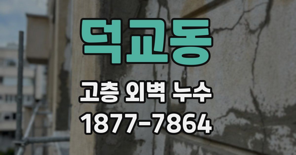 덕교동 고층 외벽 누수