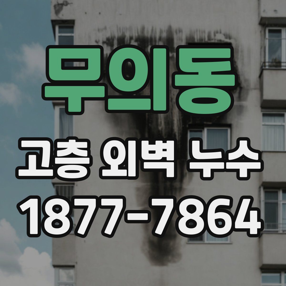 무의동 고층 외벽 누수