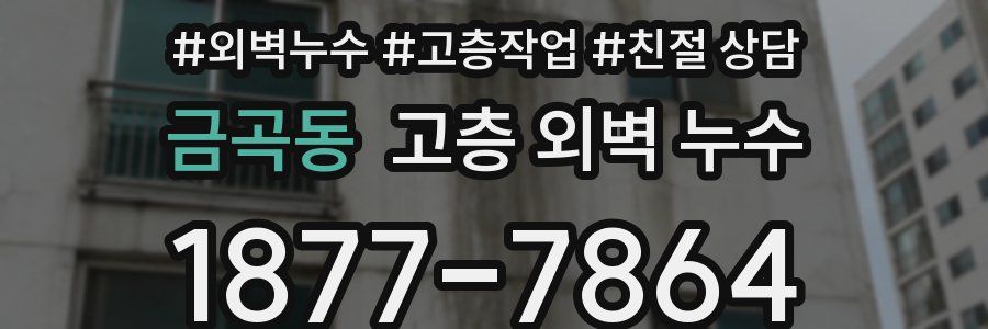 금곡동 고층 외벽 누수