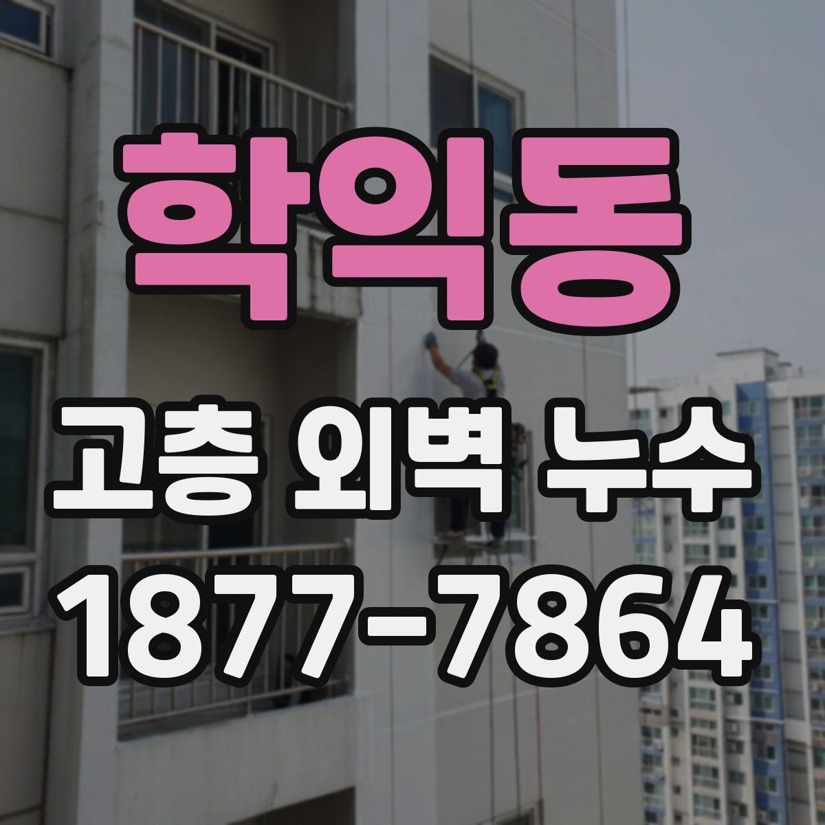 학익동 고층 외벽 누수