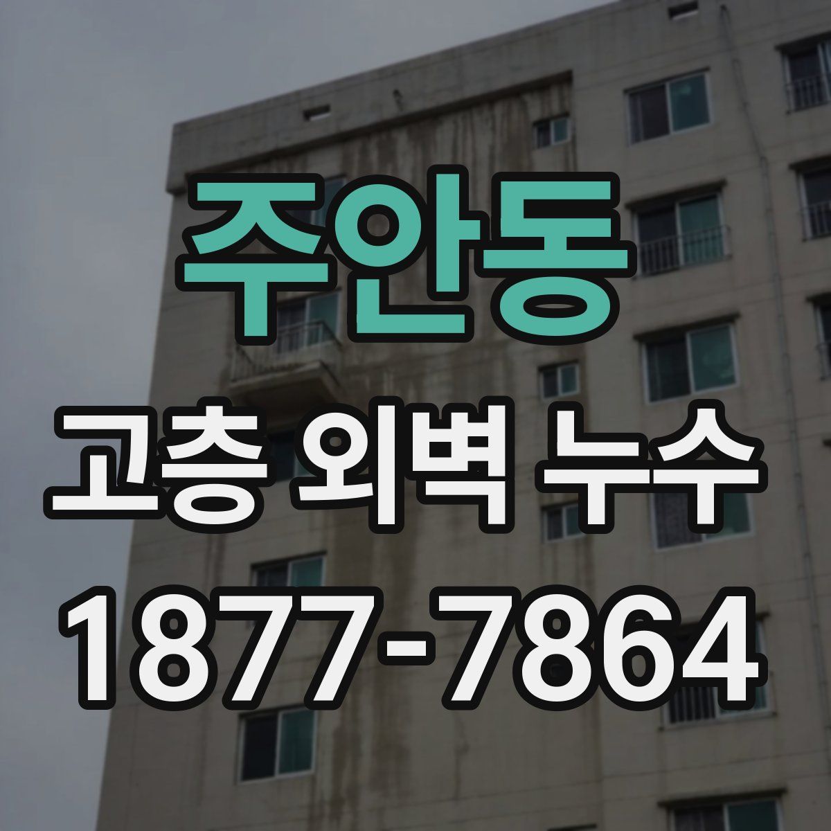주안동 고층 외벽 누수
