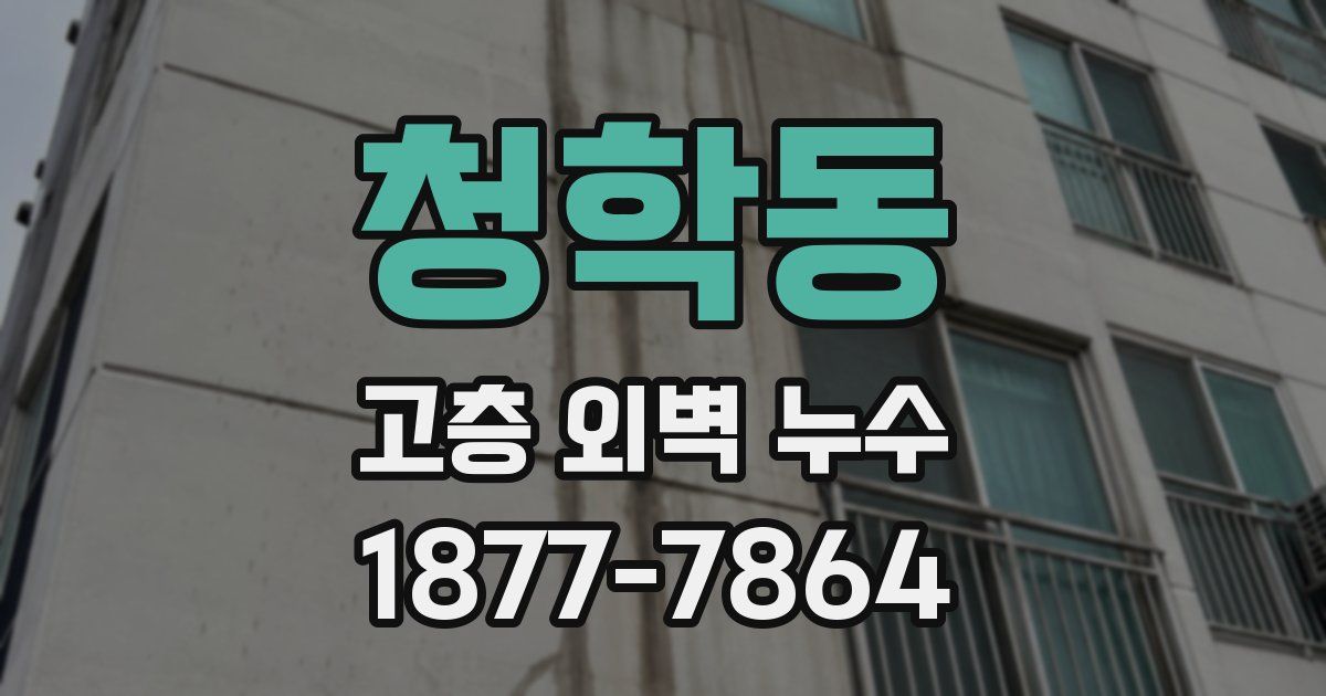 청학동 고층 외벽 누수