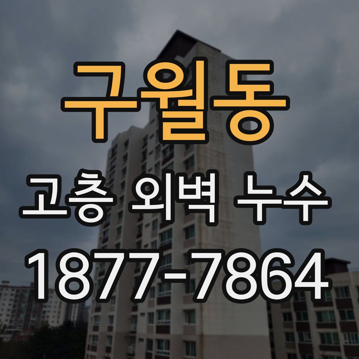 구월동 고층 외벽 누수
