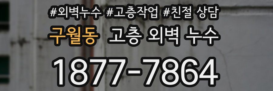 구월동 고층 외벽 누수