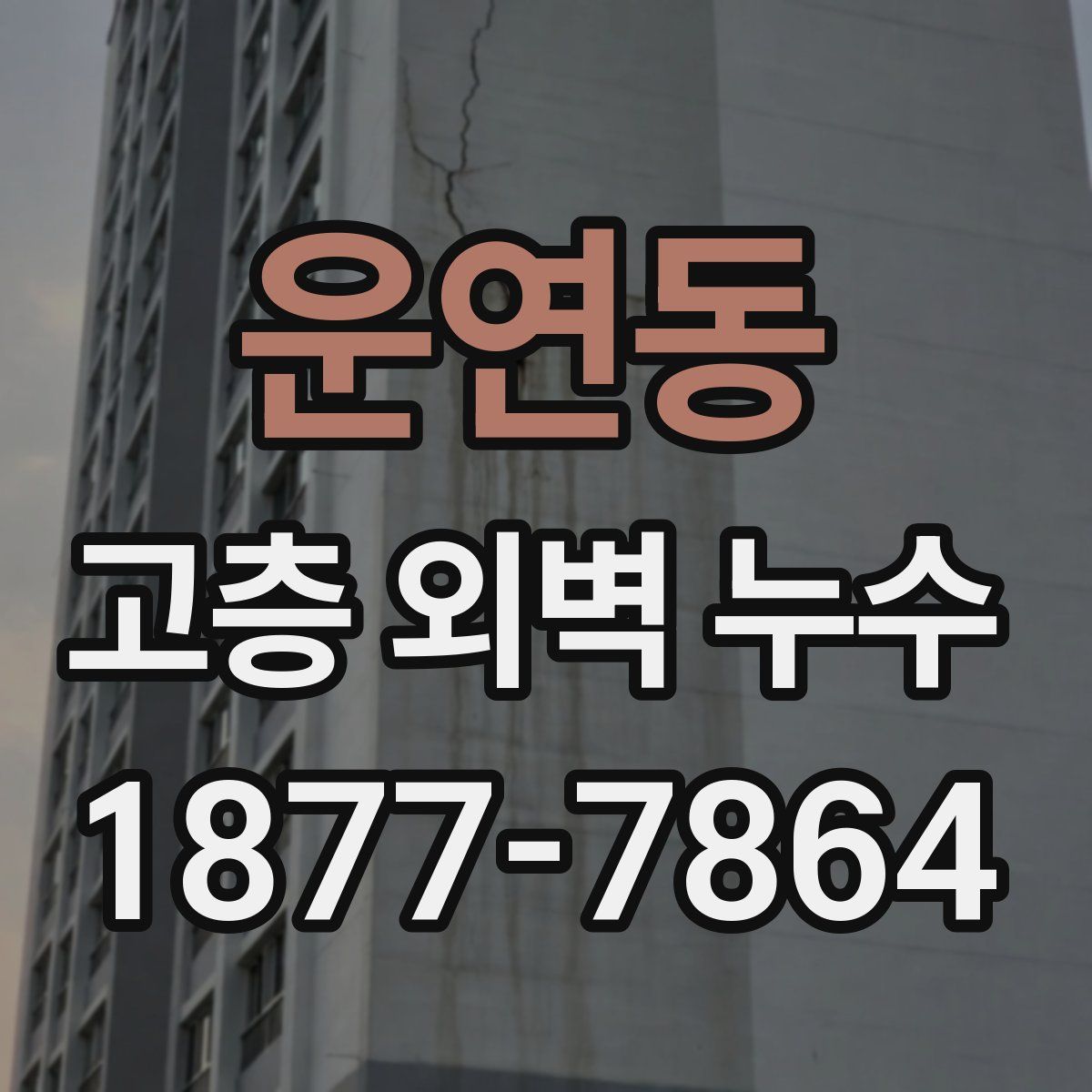 운연동 고층 외벽 누수